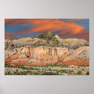 Ghost Ranch Mountain Pastels Poster