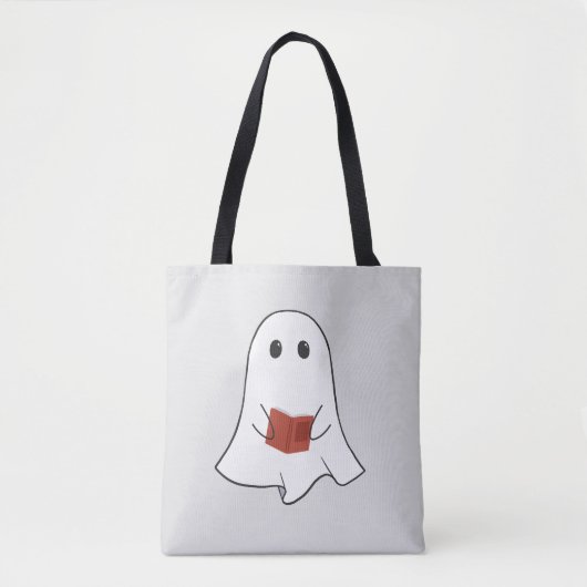 Ghost Reader Tote Bag (Voorkant)