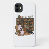 Ghost Reading Boek Kattenliefhebber Halloween Case-Mate iPhone Case (Achterkant)