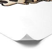 Ghost Reading Boek Kattenliefhebber Halloween Poster (Hoek)