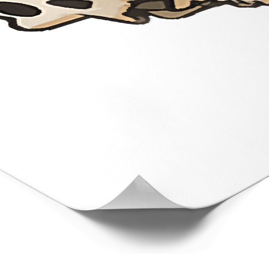 Ghost Reading Boek Kattenliefhebber Halloween Poster (Hoek)