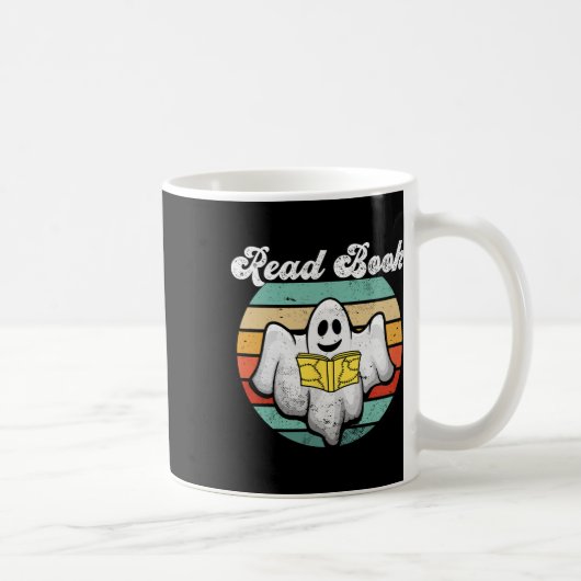 Ghost Reading Book Koffiemok (Rechts)