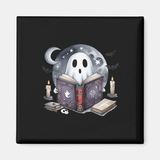 Ghost Reading Book Magneet (Voorkant)