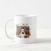 Ghost Reading Books Boekachtige leraar Halloween K Koffiemok (Links)