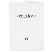 Ghost Reading, Halloween Wenskaart (Achterkant)