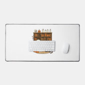 Ghost Reading in Cozy Halloween Library Classic T- Bureaumat (Keyboard & Muis)