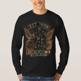 Ghost Reaper Biker ,Leven om te Rijden Rijden om t T-shirt