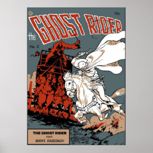 Ghost Rider Comic Hoesje Poster