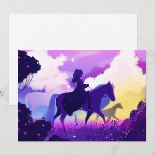 Ghost Rider in de Twilight Feestdagenkaart (Voorkant / Achterkant)