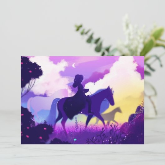 Ghost Rider in de Twilight Feestdagenkaart (Staand voorkant)