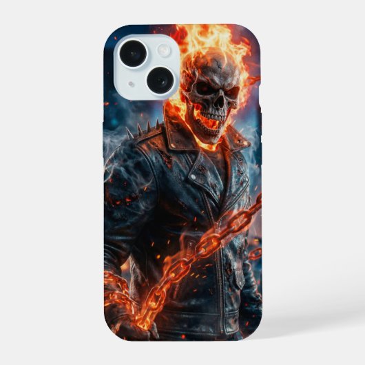 Ghost Rider Phone Case. iPhone 15 Case (Achterkant)