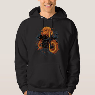 Ghost Rider Pompoen Motorfiets Halloween Hoodie