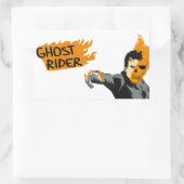 Ghost Rider Rechthoekige Sticker (Tas)
