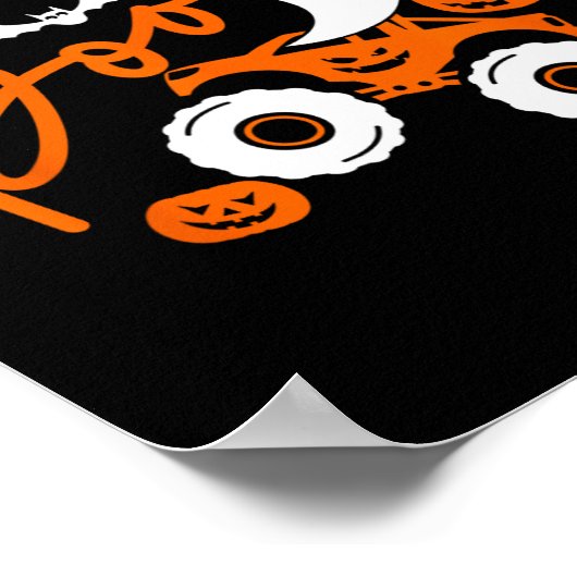 Ghost Rider Truck Monster Halloween Pumpkin Poster (Hoek)