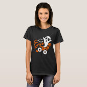 Ghost Rider Truck Monster Halloween Pumpkin T-shirt (Voorkant volledig)