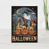Ghost Riding Horse Halloween Season  Kaart (Voorkant)