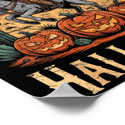 Ghost Riding Horse Halloween Season  Poster (Hoek)