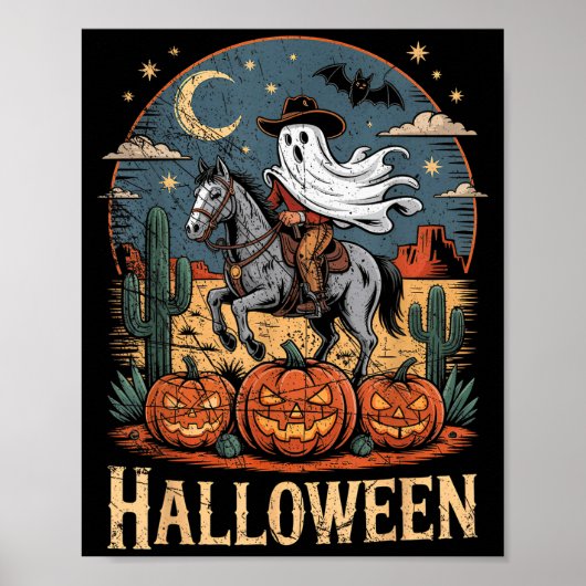Ghost Riding Horse Halloween Season  Poster (Voorkant)