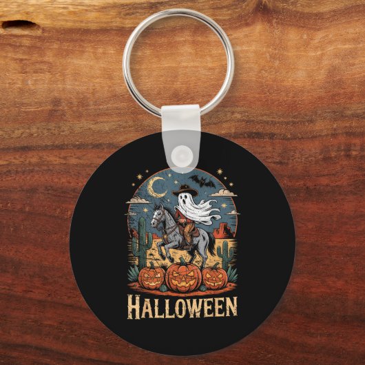 Ghost Riding Horse Halloween Season  Sleutelhanger (Voorkant)