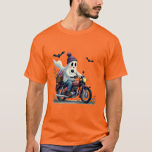 Ghost Riding Motorcycle met Bloemen Halloween