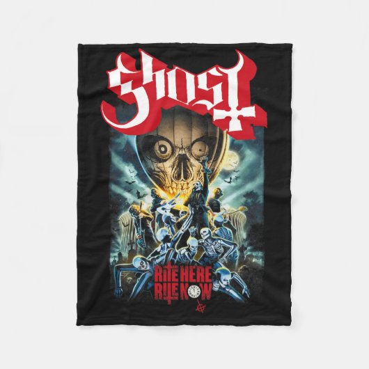 Ghost - Rite hier Fleece Deken (Voorkant)