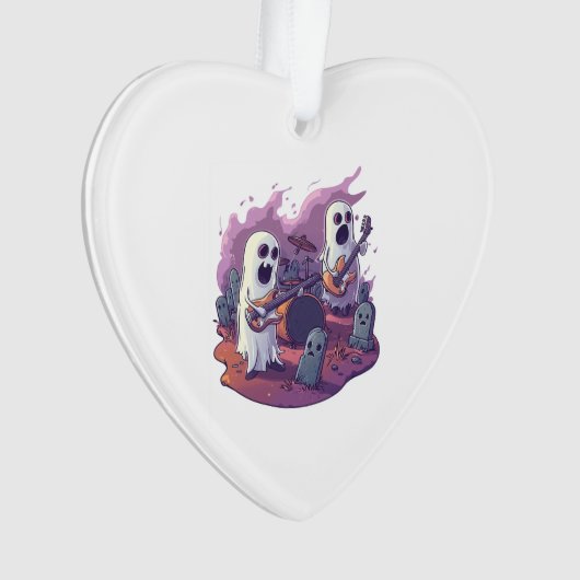 Ghost Rock Band Ornament (voorkant)