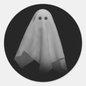 Ghost Ronde Sticker (Voorkant)