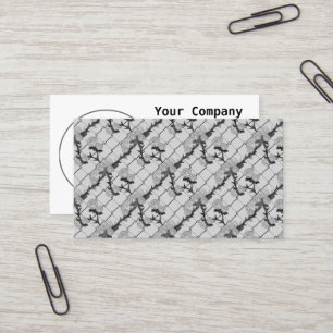 Ghost Roos die een kettingverbindingsomheining naa Visitekaartje