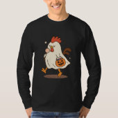 Ghost Rooster Halloween T-Shirt (Voorkant)
