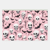 Ghost roze Helloween Wrapping Papier Bladen Inpakpapier Vel (Voorkant 2)