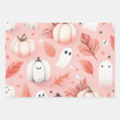 Ghost roze Helloween Wrapping Papier Bladen Inpakpapier Vel (Voorkant)