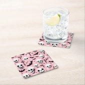 Ghost roze Helloween Wrapping Papier Bladen Kartonnen Onderzetters (Insitu)