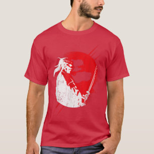 Ghost Samurai Mask Warrior Samurai Swords Bush T-shirt