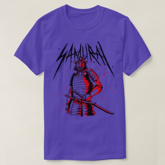 Ghost Samurai Mask Warrior Samurai Swords Bush T-shirt (Design voorkant)