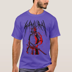 Ghost Samurai Mask Warrior Samurai Swords Bush T-shirt