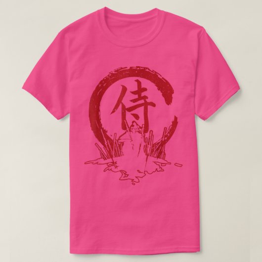 Ghost Samurai Mask Warrior Samurai Swords Bush T-shirt (Design voorkant)