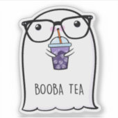 Ghost Schattige Halloween Art Herfst Herfst Seizoe Sticker (Voorkant)