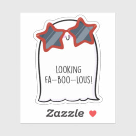 Ghost Schattige Halloween Art Herfst Herfst Seizoe Sticker