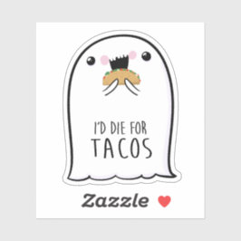 Ghost Schattige Halloween Art Herfst Herfst Seizoe Sticker