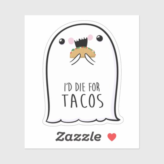 Ghost Schattige Halloween Art Herfst Herfst Seizoe Sticker (Vel)