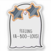 Ghost Schattige Halloween Art Herfst Herfst Seizoe Sticker (Voorkant)