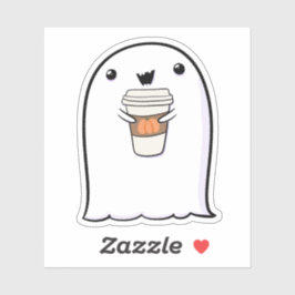 Ghost Schattige Halloween Art Herfst Herfst Seizoe Sticker