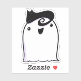 Ghost Schattige Halloween Art Herfst Herfst Seizoe Sticker