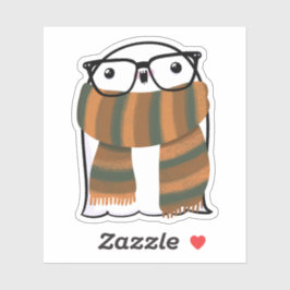 Ghost Schattige Halloween Art Herfst Herfst Seizoe Sticker