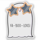 Ghost Schattige Halloween Art Herfst Herfst Seizoe Sticker (Voorkant)