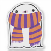 Ghost Schattige Halloween Art Herfst Herfst Seizoe Sticker (Voorkant)