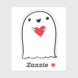 Ghost Schattige Halloween Art Herfst Herfst Seizoe Sticker