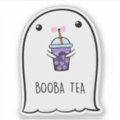 Ghost Schattige Halloween Art Herfst Herfst Seizoe Sticker (Voorkant)