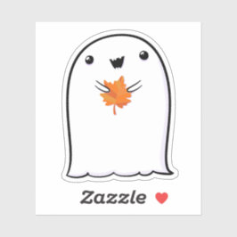 Ghost Schattige Halloween Art Herfst Herfst Seizoe Sticker