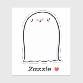 Ghost Schattige Halloween Art Herfst Herfst Seizoe Sticker